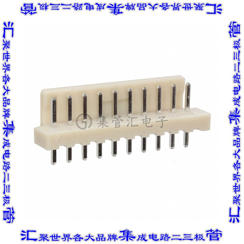DF1-10P-2.5DSA(05) 针座连接器10POS接头2.5mm公形插针通孔直针