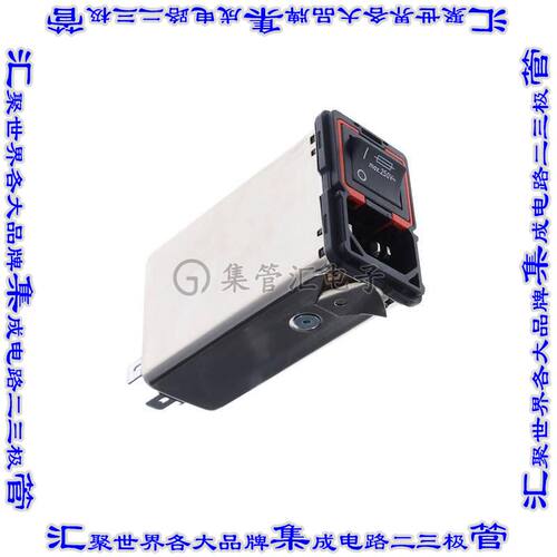 FN9289EB-2-06 电源接入连接器3POS插座公插片模块IEC320-C14面板
