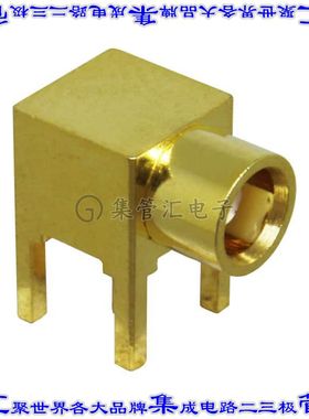 CONMCX002 同轴连接器MCX插座母插槽焊接50欧姆通孔直角