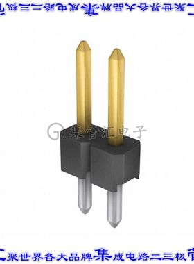 961102-6404-AR 针座连接器2POS接头2.54mm公形插针通孔直针镀金