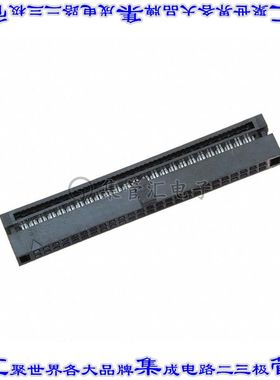FFSD-25-01-N 矩形连接器50POS插座2排1.27mm母插口黑色IDC镀金自