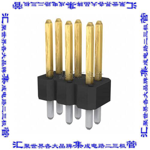 77313-824-06LF 针座连接器6POS分离式2排2.54mm公形插针通孔直针