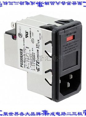 5-6609952-5 电源接入连接器3POS插座公插片模块IEC320-C14面板安