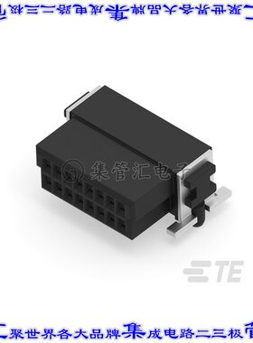 354078-E 针座连接器16POS插座2排1.27mm母形插口表贴SMD镀金