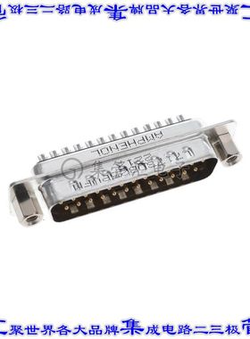 L717SDB25PVFM 连接器25POS插头公引脚2排D-Sub自由悬挂