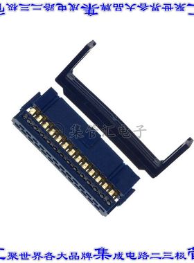66900-226LF 矩形连接器26POS插座2排2.54mm母插口蓝色IDC镀金自