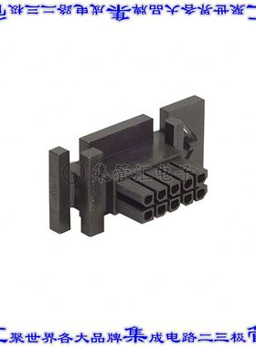 441331000 0441331000矩形连接器外壳10POS插座2排3mm母形插口黑