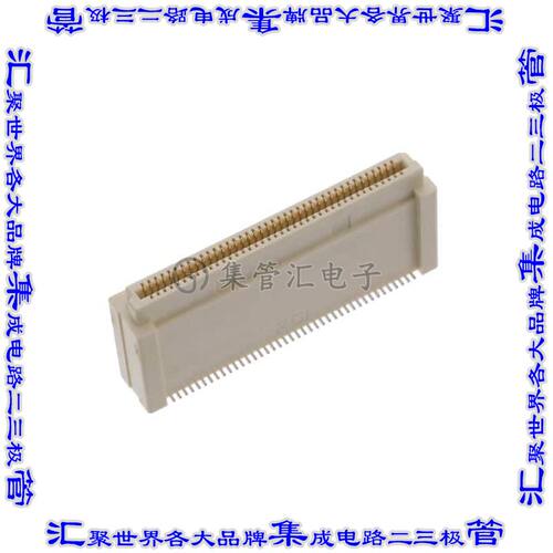 61082-084402LF 板对板连接器80POS插座外罩触点2排0.8mm表贴SMD