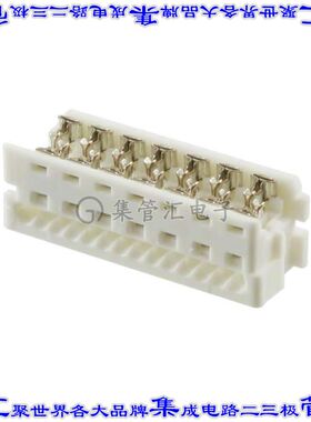 903270314 0903270314矩形连接器14POS插座2排2.54mm母插口白色ID