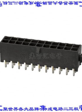 5-794630-2 针座连接器22POS接头2排3mm公形插针通孔直针锡