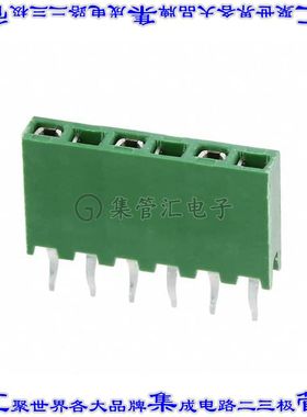 215299-6 针座连接器6POS插座2.54mm母形插口通孔直针镀金