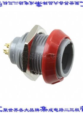 PLB1G220004 圆形连接器4POS插座母插口焊杯镀金面板安装