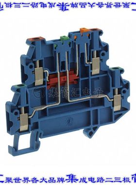 3044671 端子块连接器4POS断连2排5.2mm蓝色12-26AWG