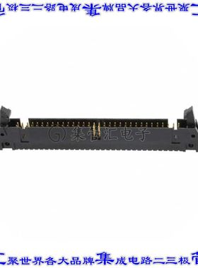 1-5499345-2 针座连接器64POS接头2排2.54mm公形插针通孔直角镀金