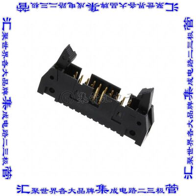 5499345-4 针座连接器20POS接头2排2.54mm公形插针通孔直角镀金