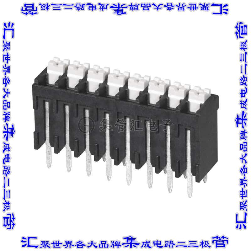 TBLH10V-350-08BK 线对板连接器8POS接线端子3.5mm通孔垂直带板