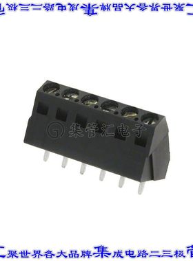 1546074-6 线对板连接器6POS接线端子5.08mm通孔35角度带板
