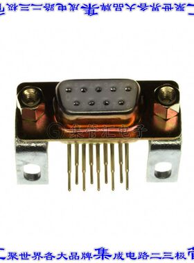 174-E09-211R141 连接器9POS插座母插口2排D-Sub面板安装通孔直角