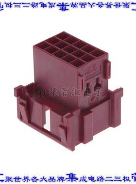 4-967628-1 矩形连接器外壳15POS插头3排5mm公形引脚紫色面板安装