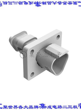 AT04-3P-LE08 矩形连接器外壳3POS插座2排公形引脚灰色面板安装