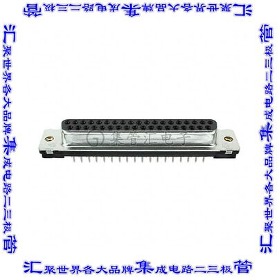 5747301-7 连接器37POS插座母插口2排D-Sub通孔