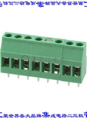 1712708 线对板连接器8POS接线端子5.08mm通孔水平带板