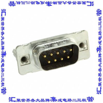 163A16159X 连接器9POS插头公引脚2排D-Sub通孔