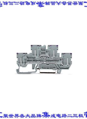 870-158 接线板专用连接器4POS插头连接5.0mm灰色