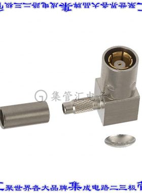 414002-4 同轴连接器SMB插头母形插口焊接50欧姆自由悬挂直角