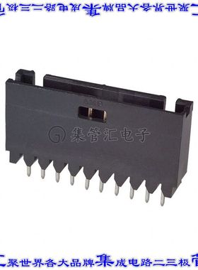 5-103414-8 针座连接器10POS接头2.54mm公形插针通孔直针镀金
