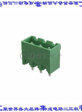 EBPA-03-C-C 端子块连接器3POS接头公引脚带罩5mm绿色垂直通孔