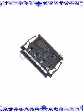 1714905 矩形连接器26POS插座2排1.27mm母插口黑色IDC镀金自由悬