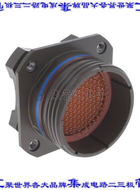 KJAD0T25W35PN115 圆形连接器128POS插座公形引脚焊接面板安装通