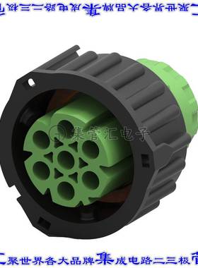 3-967650-1 圆形连接器2POS插头外壳用于母插口黑色自由悬挂耦合