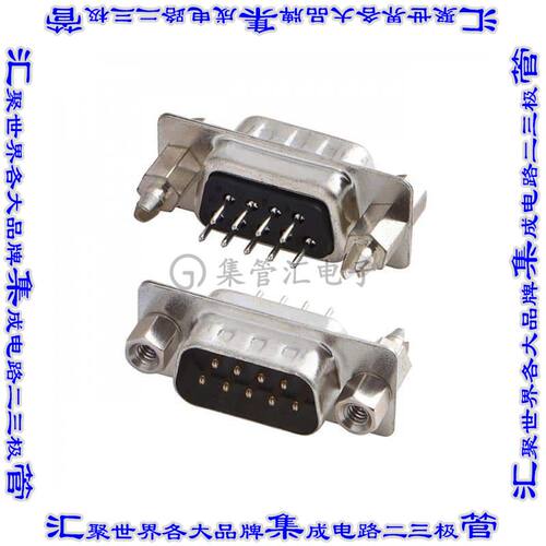 A-DS09-GK-3U1-TP1 连接器9POS插头公引脚2排D-Sub通孔