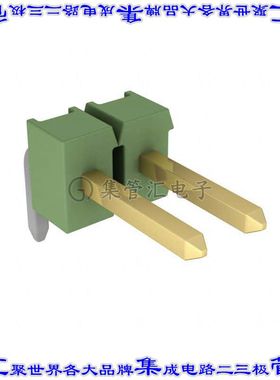 826631-2 针座连接器2POS分离式2.54mm公形插针通孔直角镀金