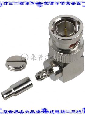 112179 同轴连接器BNC插头公引脚焊接75欧姆自由悬挂直角