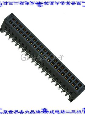 XG5M-4032-N 矩形连接器40POS插座2排2.54mm母插口黑色IDC镀金自