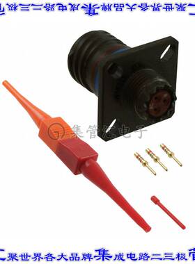 D3899920WA98PN 圆形连接器3POS插座公形引脚压接镀金面板安装