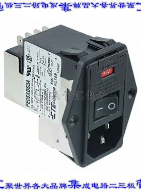 1-6609104-9 电源接入连接器3POS插座公插片模块IEC320-C14面板安