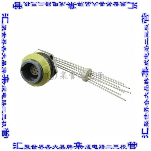 PLB3G420007 圆形连接器7POS插座母插口焊接镀金面板安装通孔直角