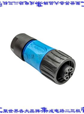 C01620D00311010 圆形连接器4POS插头母插口螺钉银自由悬挂