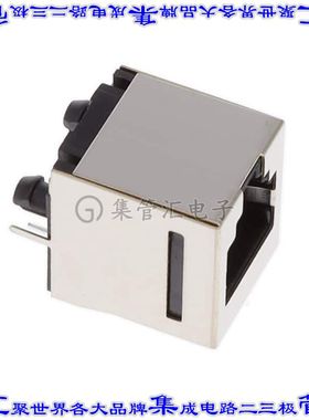 GDX-PNS-66 接插件连接器MODJACK PERPEND 6P6C SHIELD BLAC