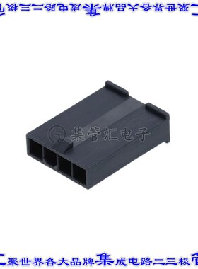 1726460413 矩形连接器外壳4POS插头4.2mm公形引脚黑色面板安装