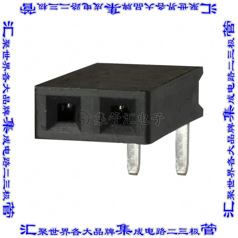PPTC021LGBN-RC 针座连接器2POS插座2.54mm母形插口通孔直角锡