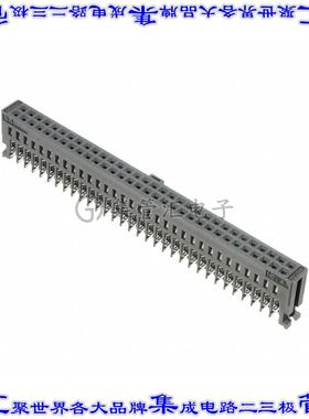 XG5M-6432-N 矩形连接器64POS插口2排2.54mm母插口黑色IDC镀金自