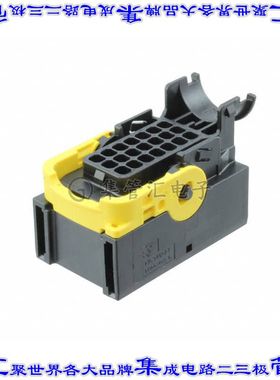 1-1534127-1 矩形连接器外壳21POS插座3排5mm母形插口黑色自由悬