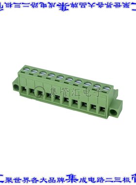 5ESDVM-10P 端子块连接器10POS插头母插口5mm绿色自由悬挂