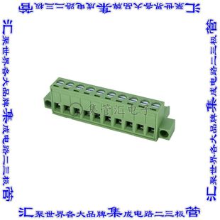 5ESDVM-10P 端子块连接器10POS插头母插口5mm绿色自由悬挂