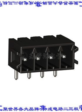 110-M-211/04 端子块连接器4POS接头公引脚带罩3.5mm灰色90DEG通